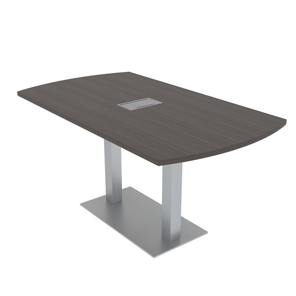 Skutchi Designs 33.5 in W, 59.5 in L, 29 in H, Engineered Wood Top, Brown HAR-AREC-34X60-DOU-ELEC-XD1025 - main